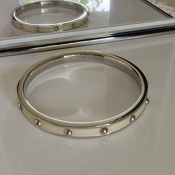 NWOT Coach Silver Bangle - Picture 1 of 8